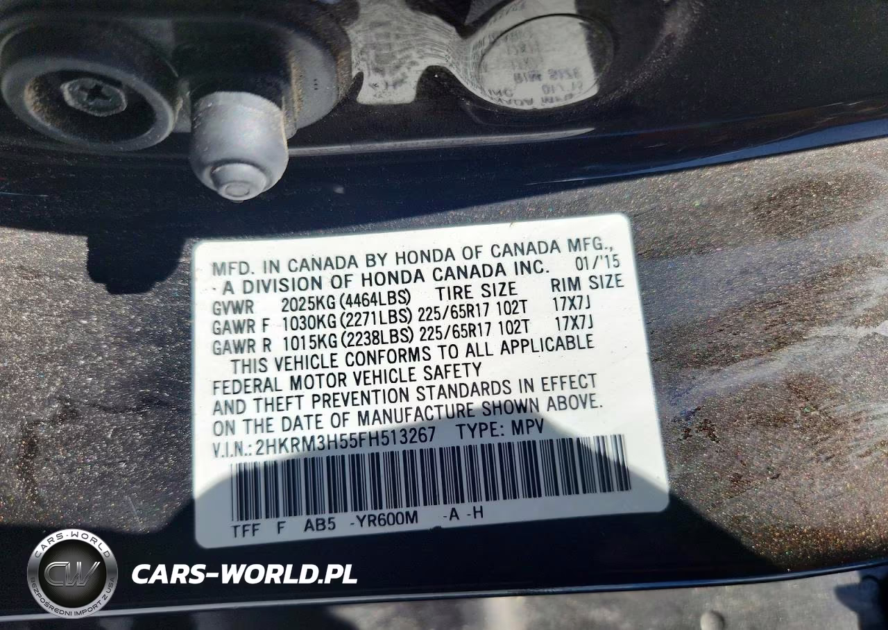 2015 Honda Cr-V Ex VIN:2HKRM3H55FH513267 - 13