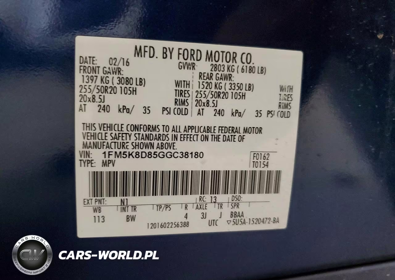 2016 Ford Explorer Xlt VIN:1FM5K8D85GGC38180 - 14