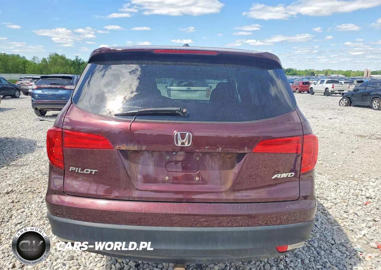 2016 Honda Pilot Exl VIN:5FNYF6H59GB052792 - 6