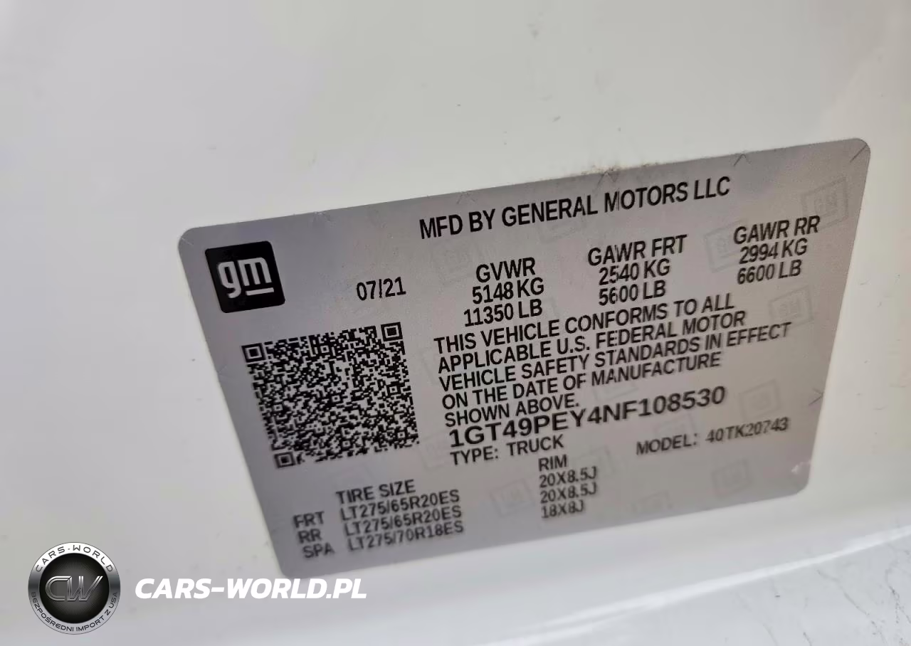 2022 GMC Sierra K2500 At4 VIN:1GT49PEY4NF108530 - 12