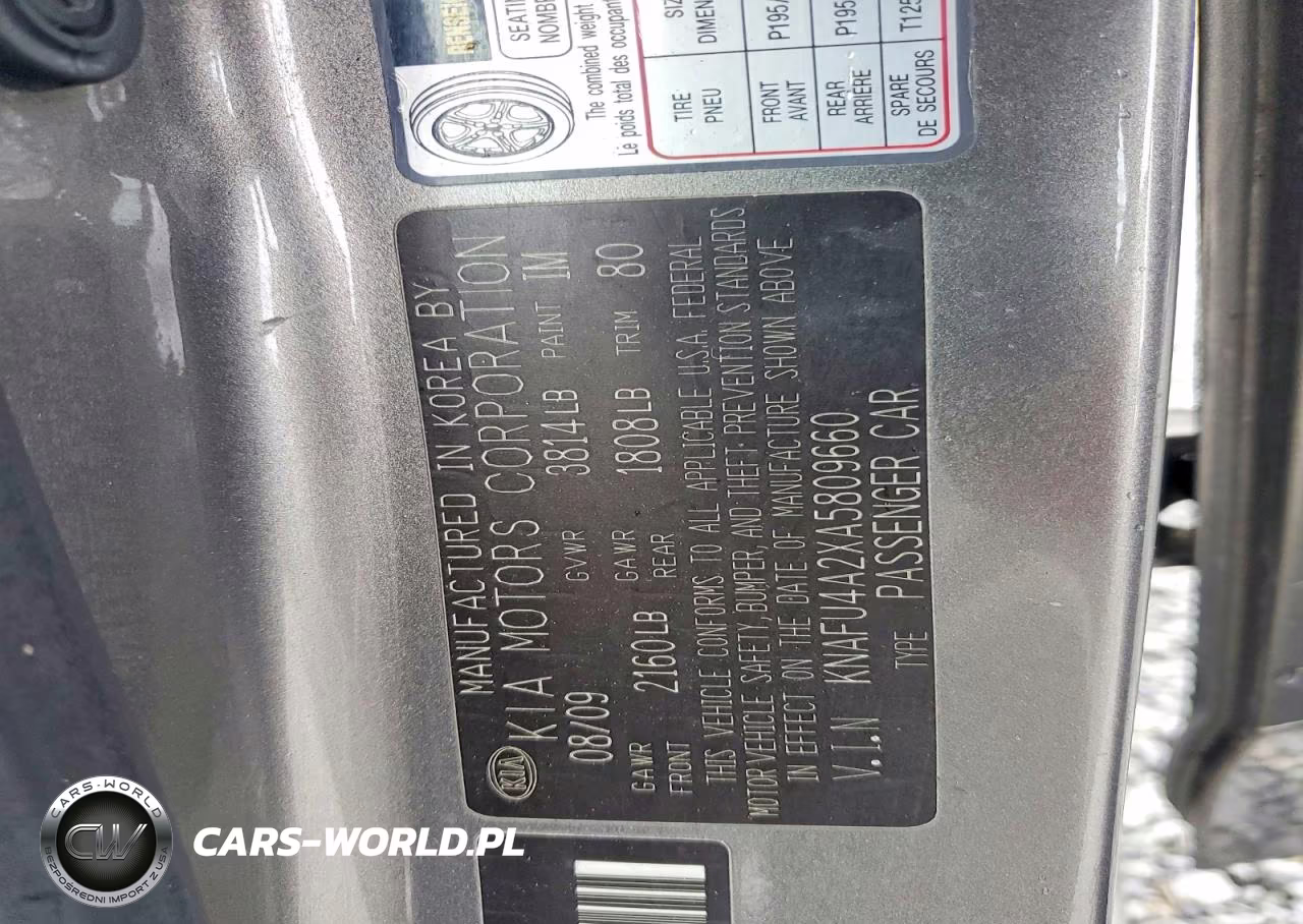 2010 Kia Forte Ex VIN:KNAFU4A2XA5809660 - 13