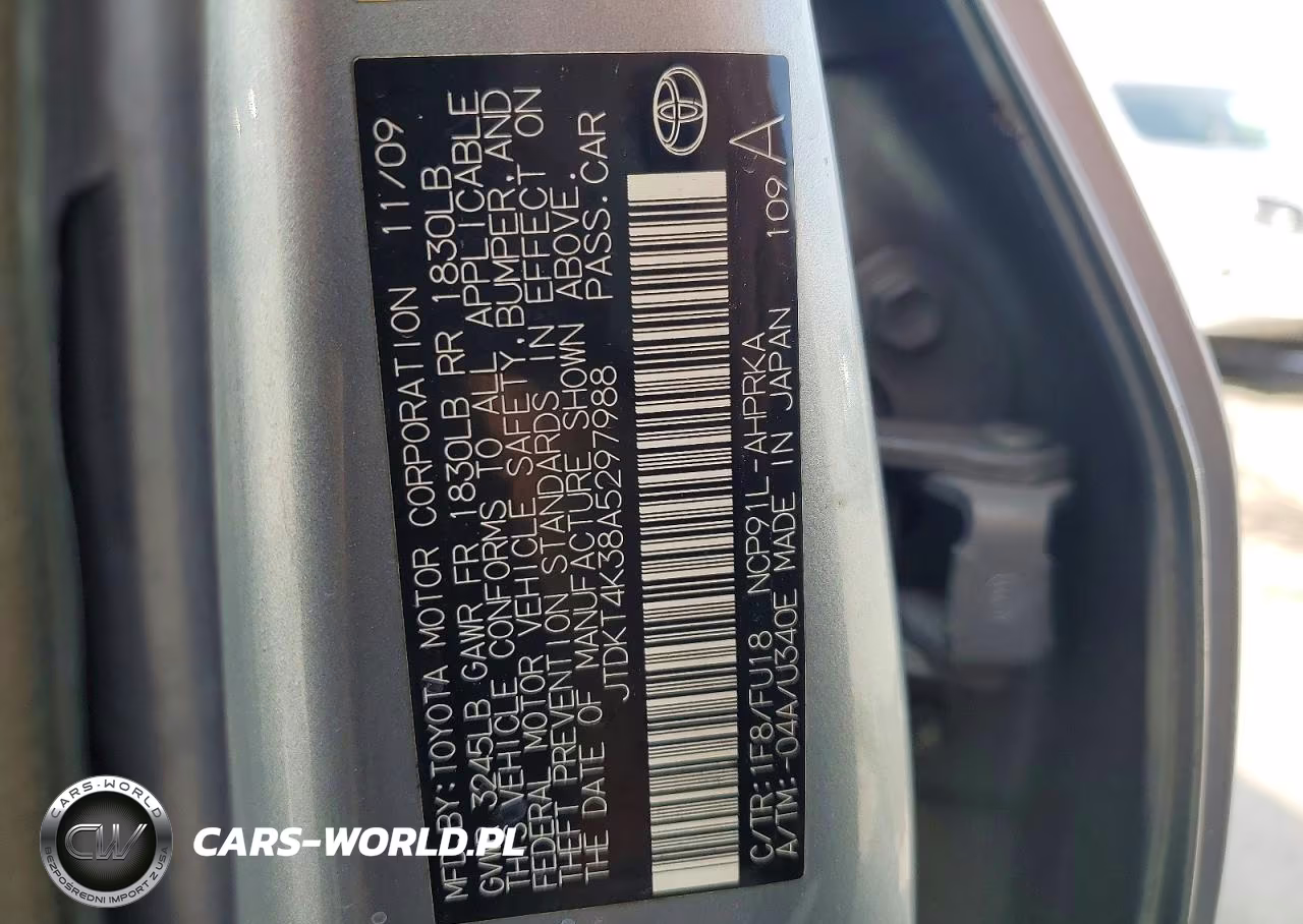 2010 Toyota Yaris VIN:JTDKT4K38A5297988 - 14