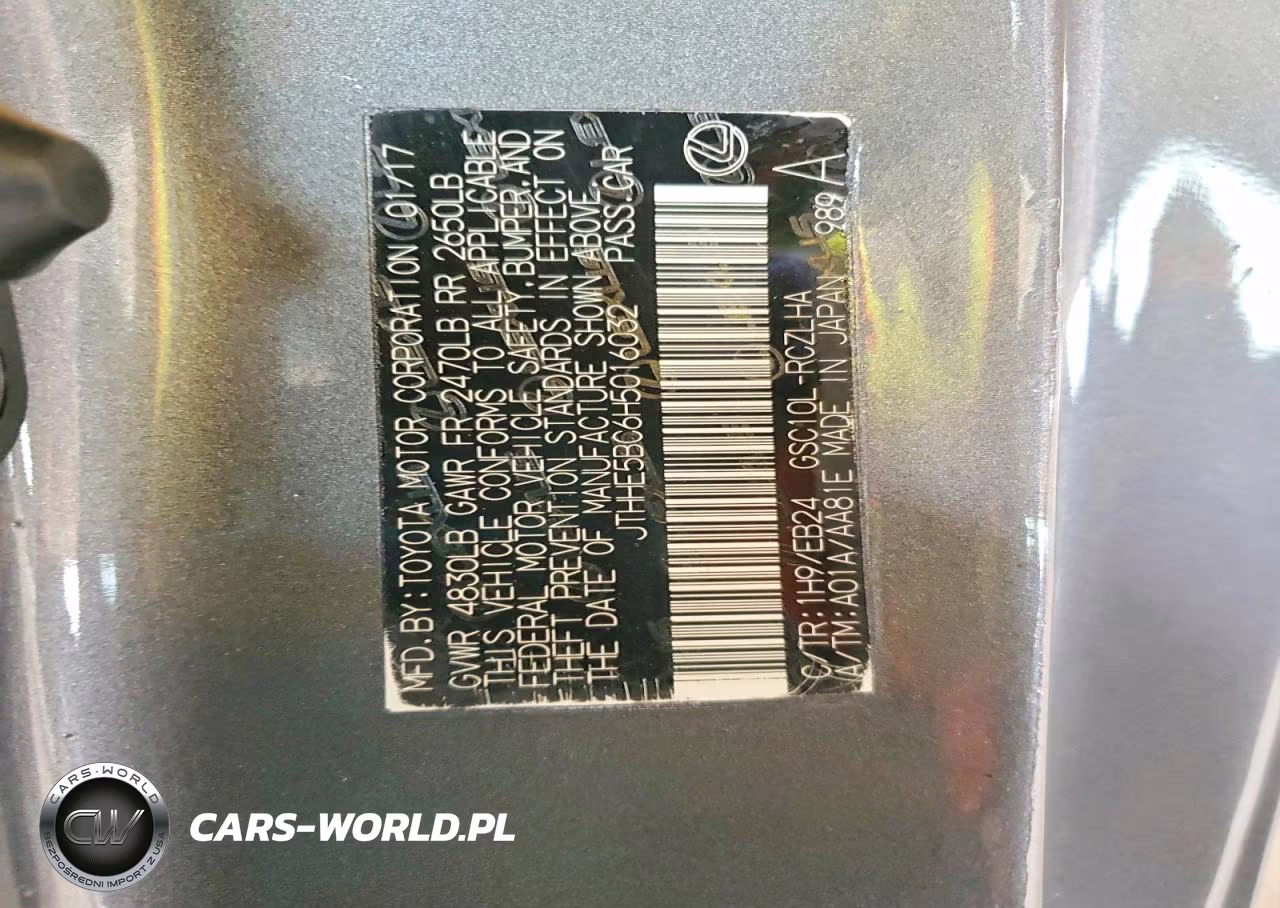 LEXUS RC 350 VIN:JTHHE5BC6H5016032 - 12
