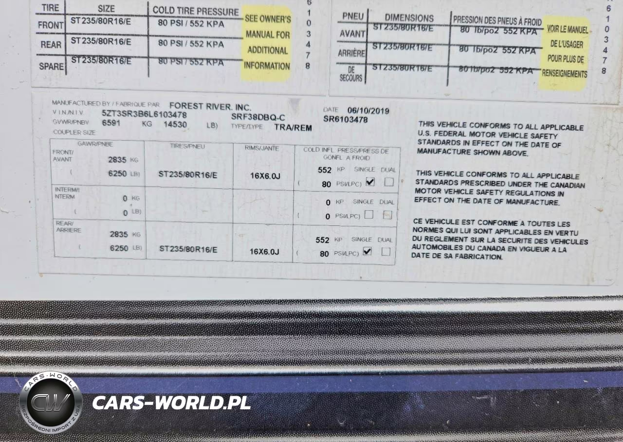 2020 Forest River Sabre Camper VIN:5ZT3SR3B6L6103478 - 10