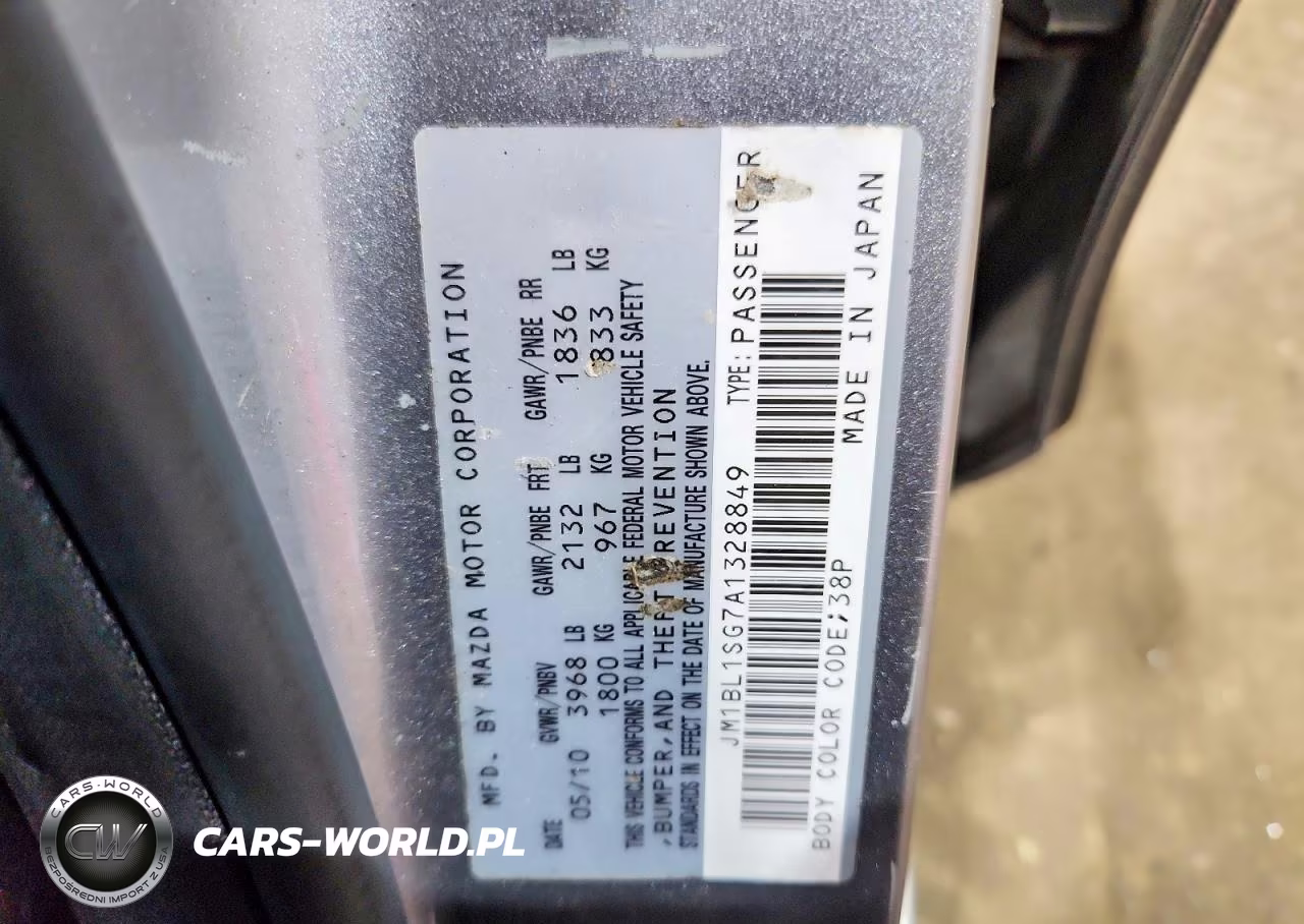 2010 Mazda 3 I VIN:JM1BL1SG7A1328849 - 12