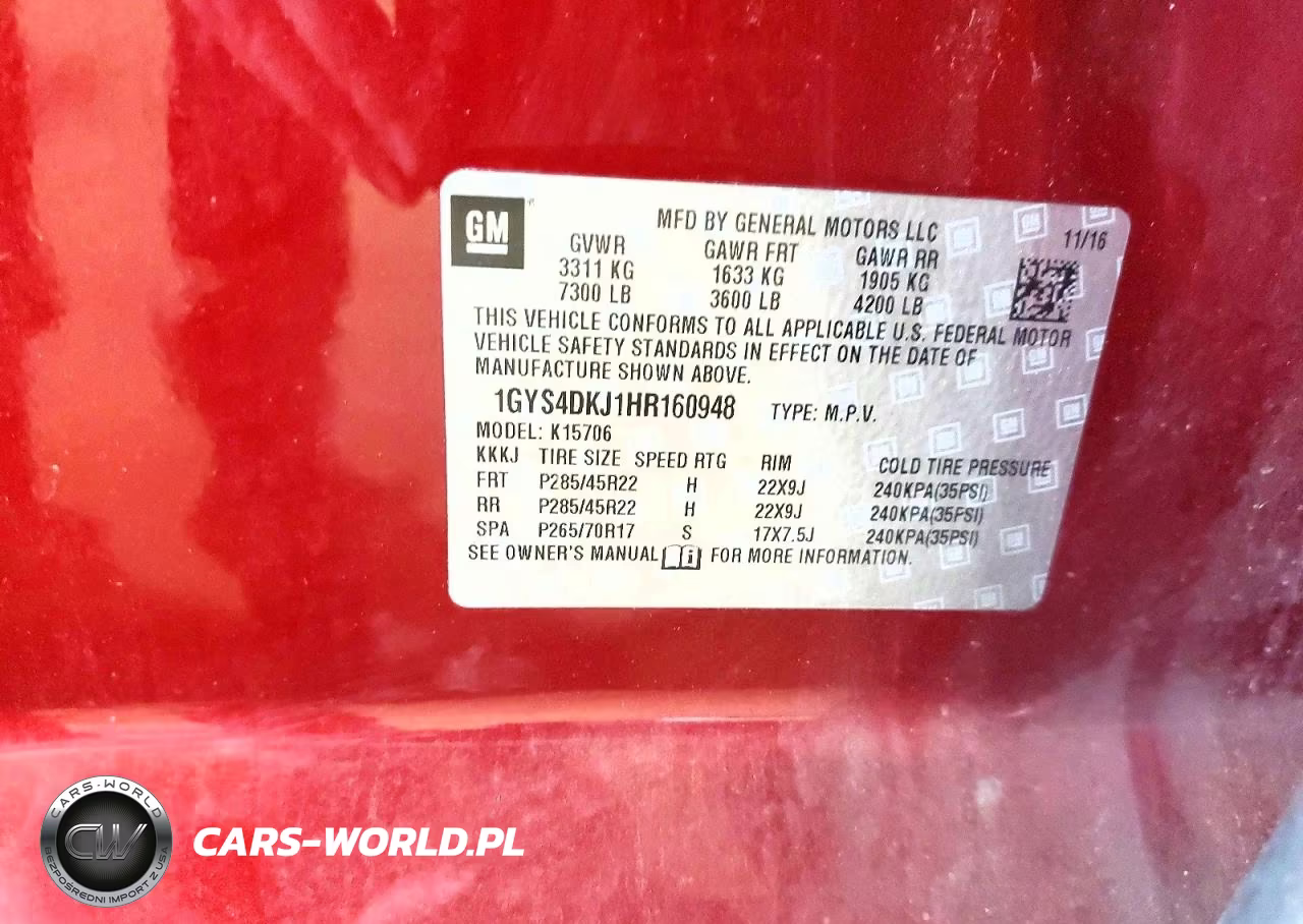 2017 Cadillac Escalade Platinum VIN:1GYS4DKJ1HR160948 - 13
