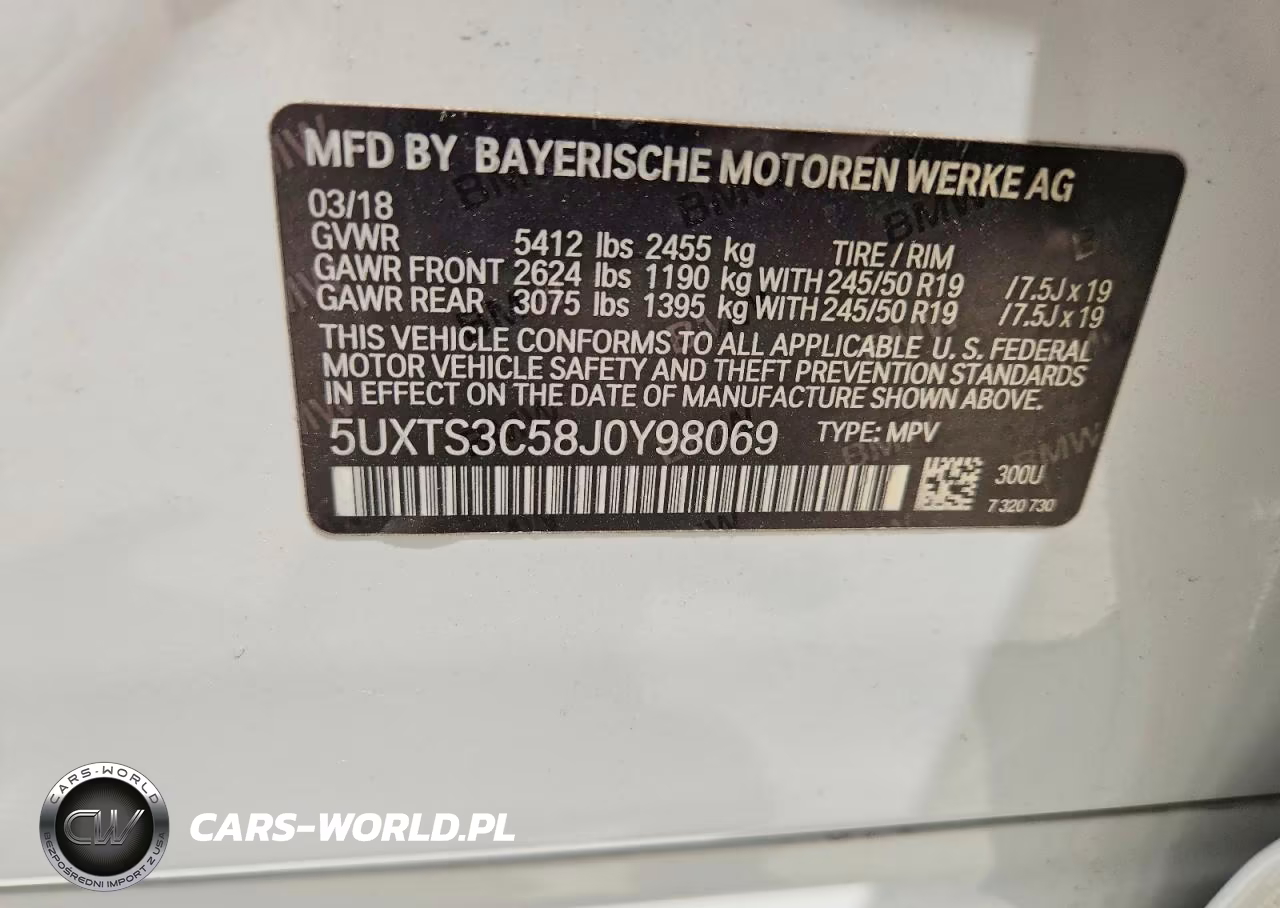 2018 BMW X3 xDrivem40I VIN:5UXTS3C58J0Y98069 - 14