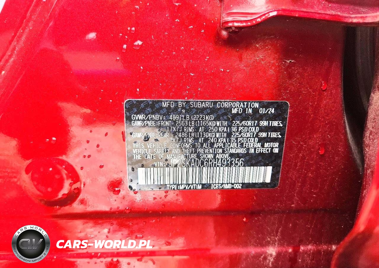 2024 Subaru Forester Premium VIN:JF2SKADC6RH493356 - 13