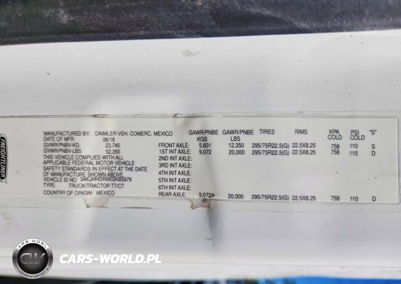 2019 FREIGHTLINER CASCADIA 126  VIN:3AKJHHDRXKSKB5979 - 10