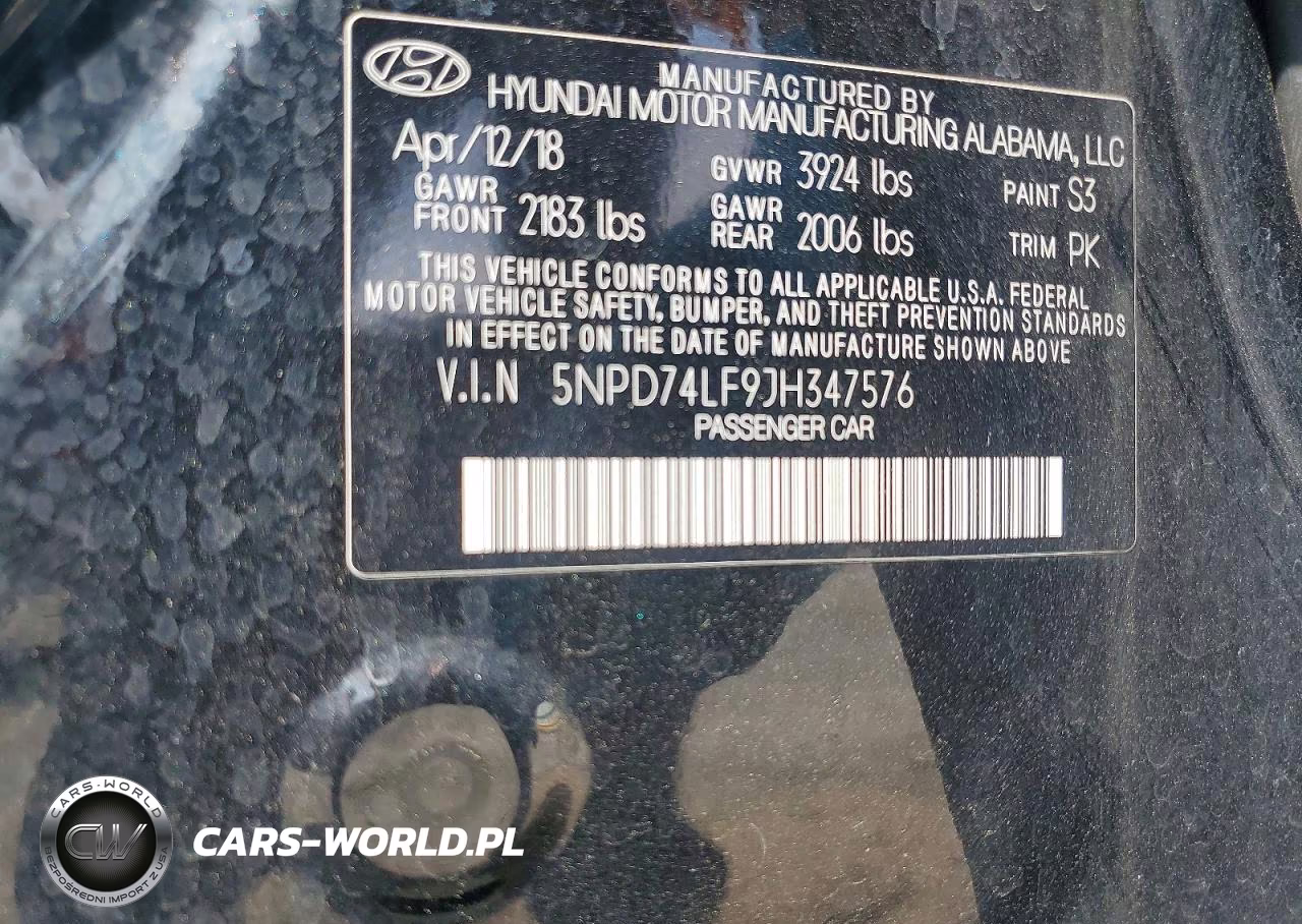 2018 Hyundai Elantra Se VIN:5NPD74LF9JH347576 - 12