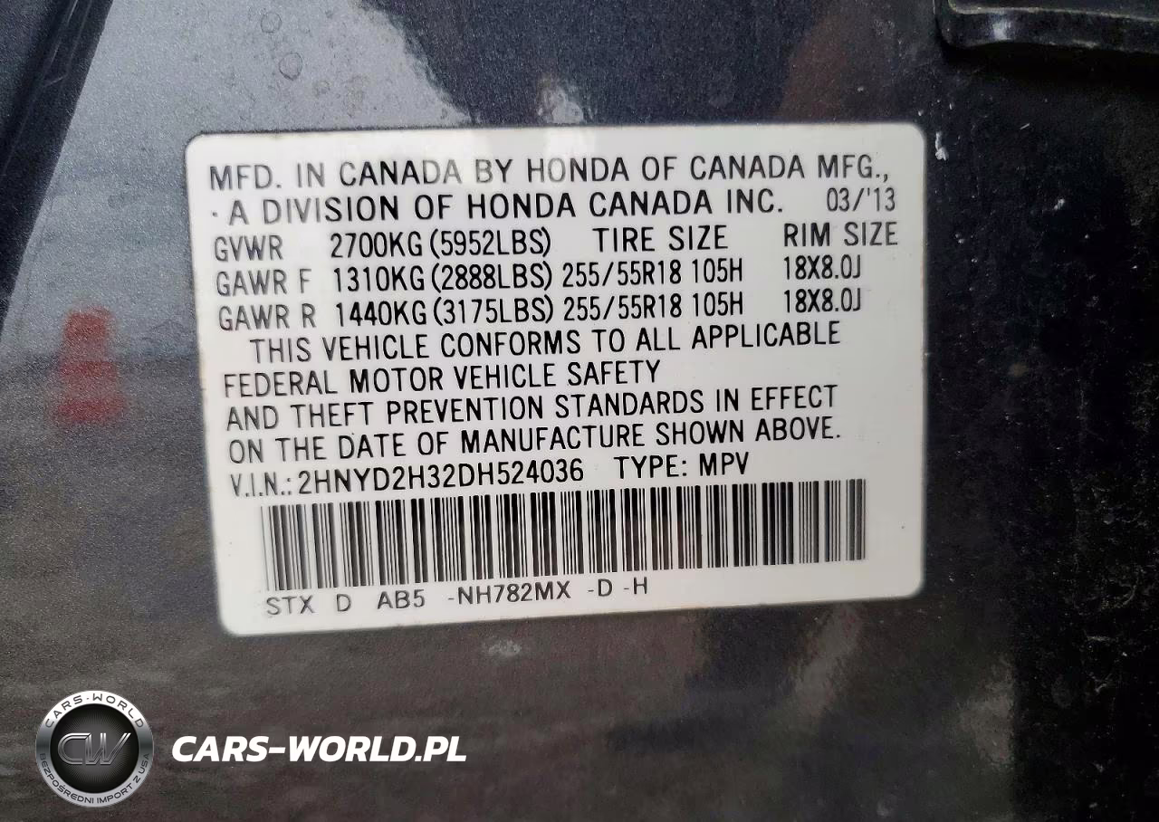 2013 Acura Mdx Technology VIN:2HNYD2H32DH524036 - 12