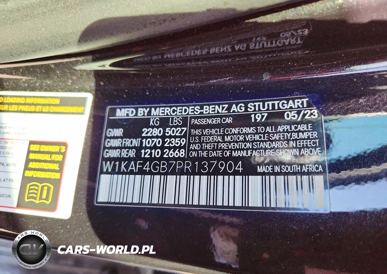 2023 Mercedes-Benz C 300 VIN:W1KAF4GB7PR137904 - 12