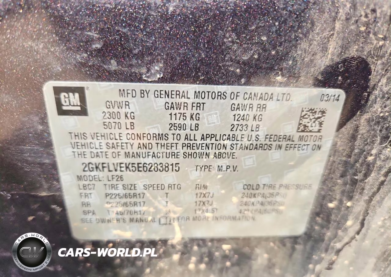 2014 GMC Terrain Sle VIN:2GKFLVEK5E6283815 - 12