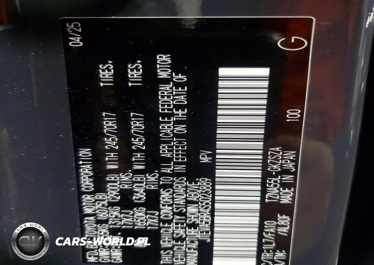 2025 Toyota 4Runner Sr5 VIN:JTEVA5BR4S5023889 - 13