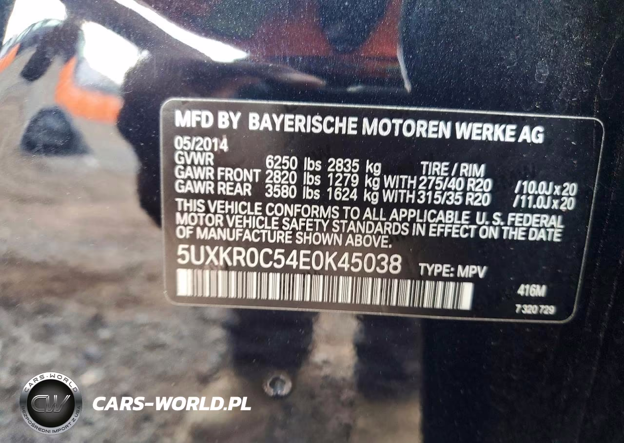 2014 BMW X5 xDrive35I VIN:5UXKR0C54E0K45038 - 13