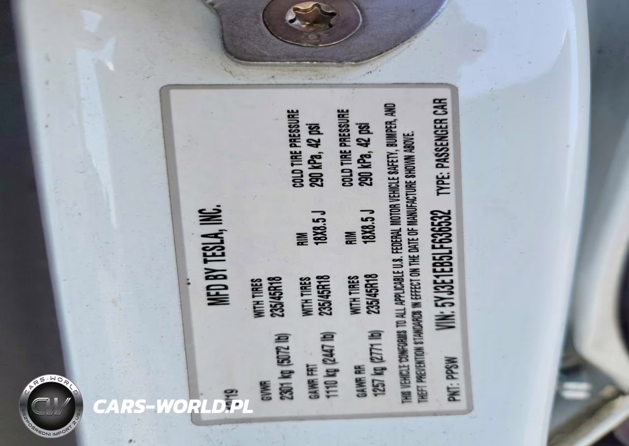 2020 Tesla Model 3 VIN:5YJ3E1EB5LF636532 - 12