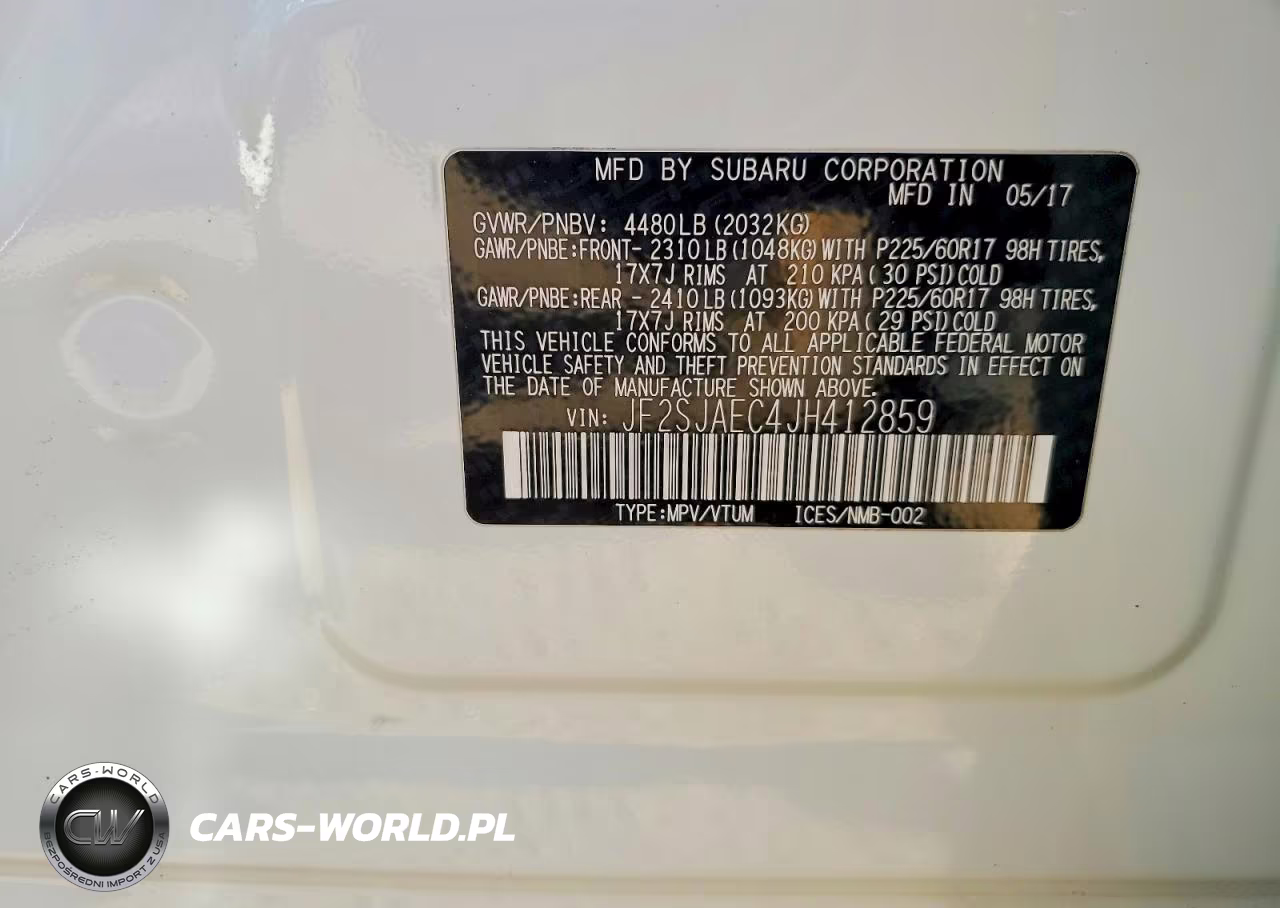 2018 Subaru Forester 2.5I Premium VIN:JF2SJAEC4JH412859 - 13