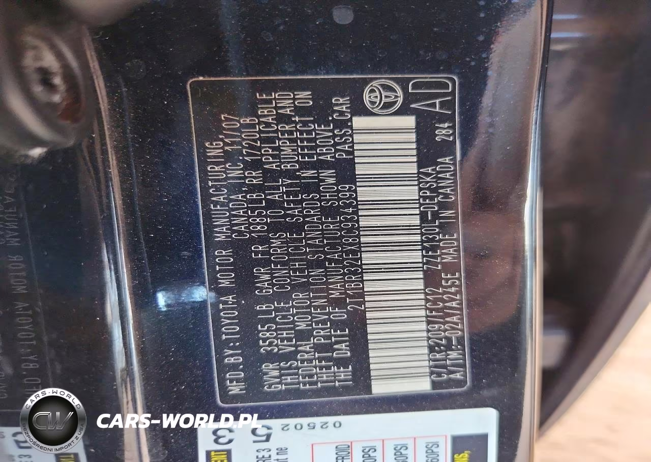 2008 Toyota Corolla S VIN:2T1BR32EX8C934399 - 13