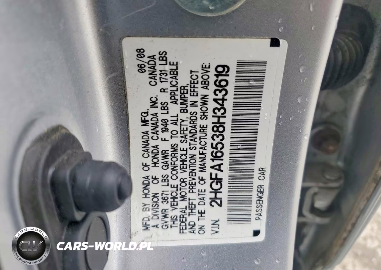 2008 Honda Civic Lx VIN:2HGFA16538H343619 - 12
