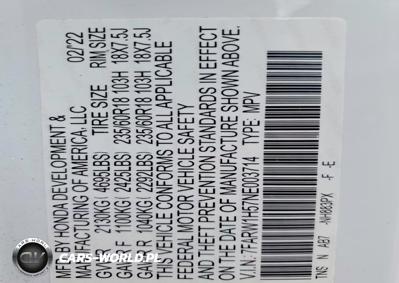 2022 Honda Cr-V Ex VIN:7FARW1H57NE003714 - 13