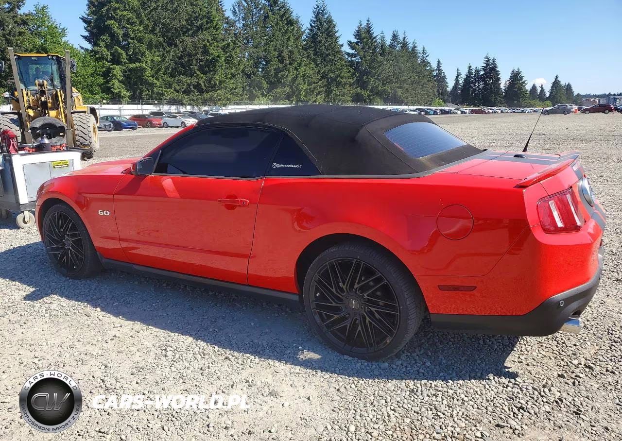 2012 Ford Mustang Gt VIN:1ZVBP8FF1C5218919 - 2