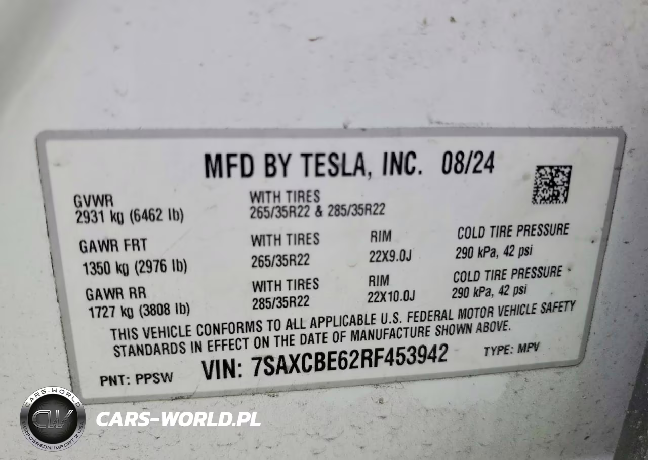 2024 Tesla Model X VIN:7SAXCBE62RF453942 - 14