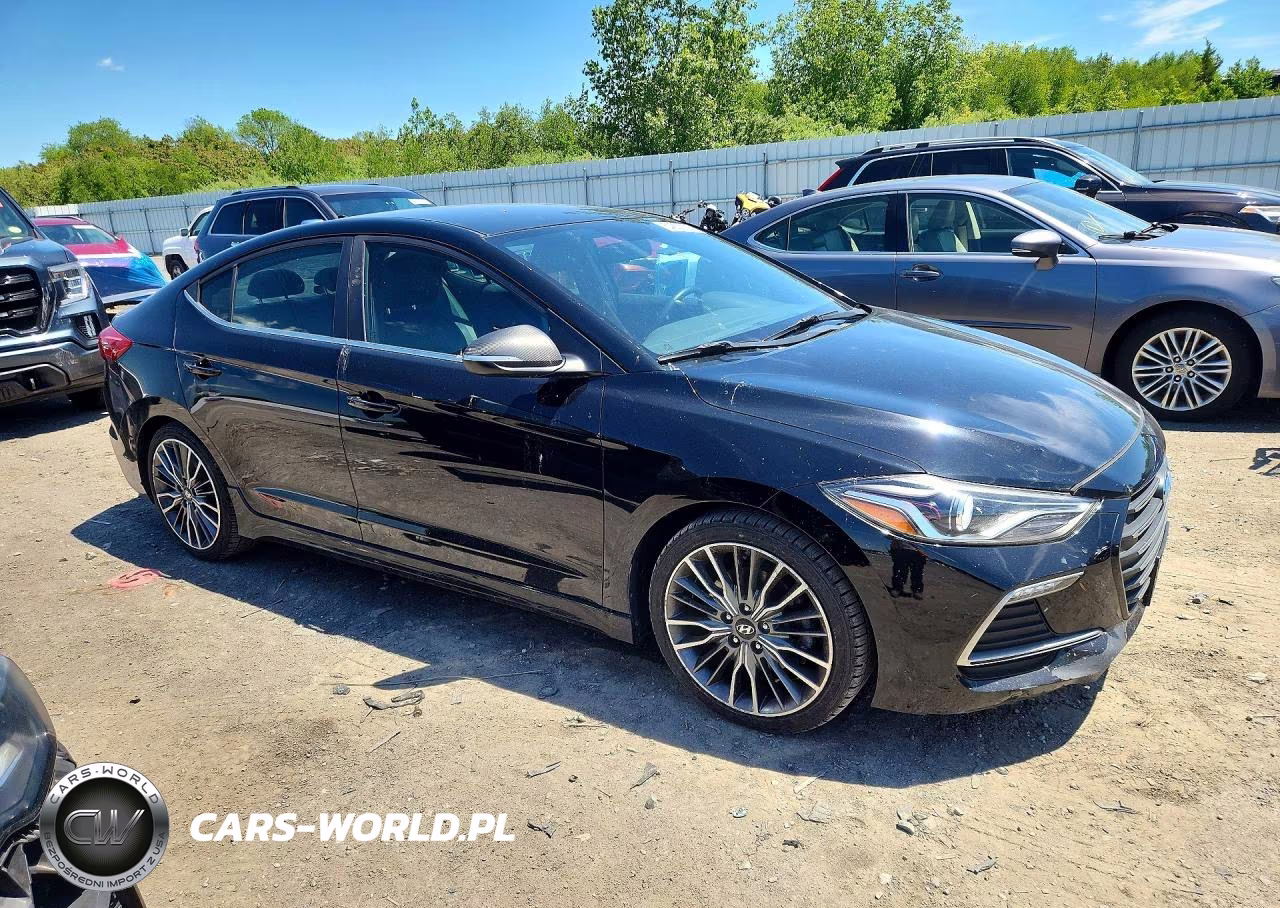 2017 Hyundai Elantra Sport VIN:KMHD04LB9HU343492 - 4