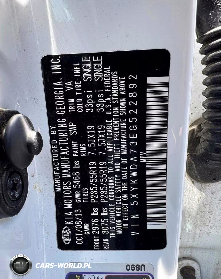 2014 Kia Sorento Sx VIN:5XYKWDA73EG522892 - 14