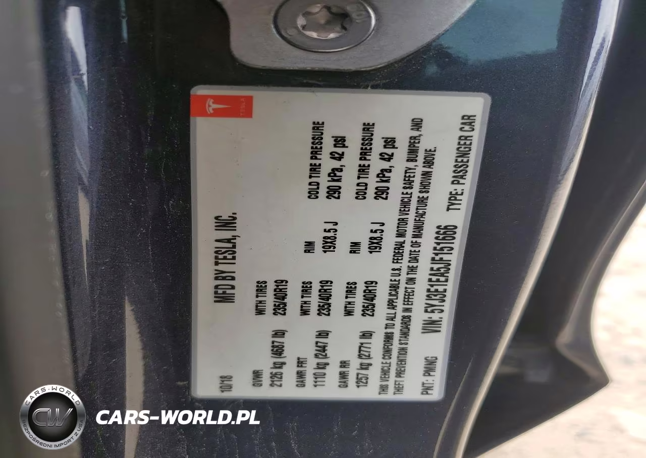 2018 Tesla Model 3 Long Range-Mid Range VIN:5YJ3E1EA5JF151666 - 12