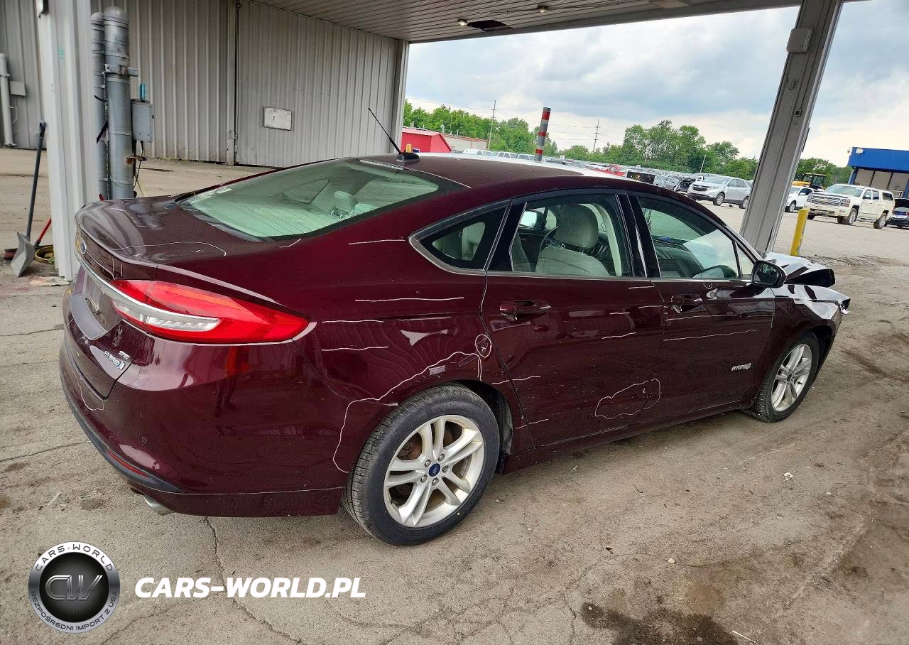 2018 Ford Fusion Se Hybrid VIN:3FA6P0LU9JR280478 - 3