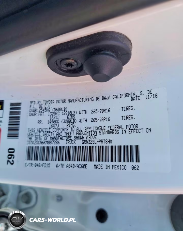 2019 Toyota Tacoma Trd Off-Road VIN:3TMAZ5CN6KM087286 - 12
