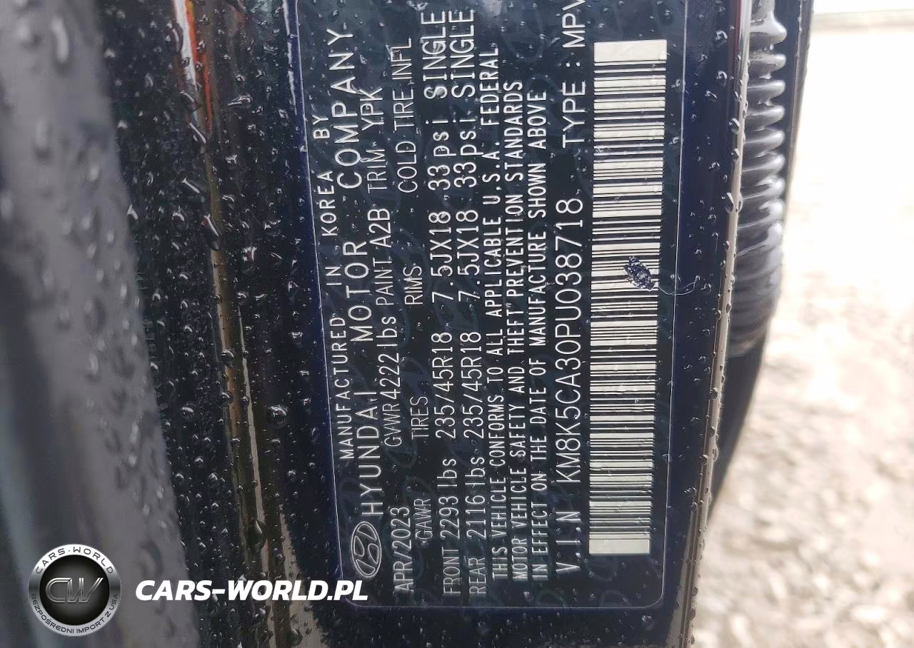 2023 Hyundai Kona Limited VIN:KM8K5CA30PU038718 - 13