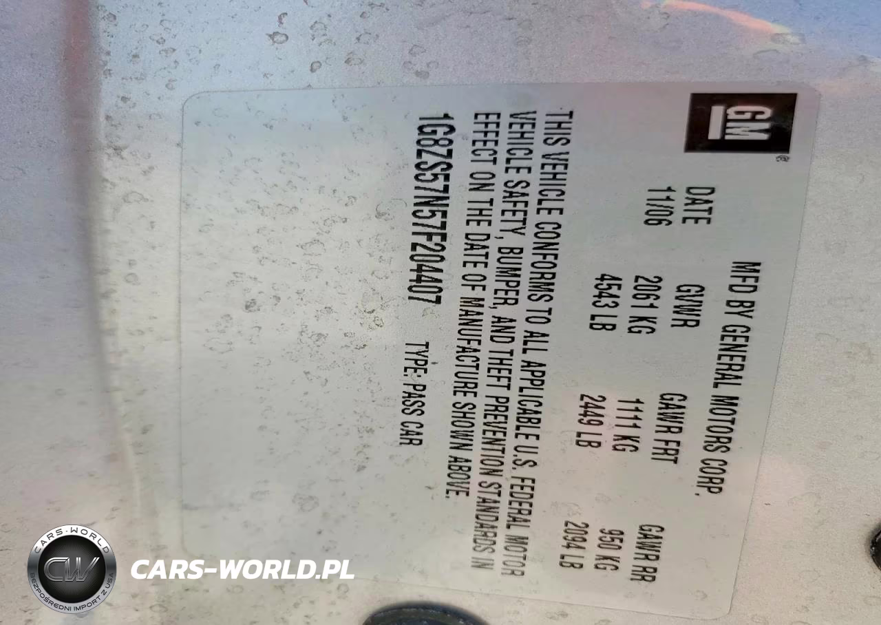 2007 Saturn Aura Xe VIN:1G8ZS57N57F204407 - 12
