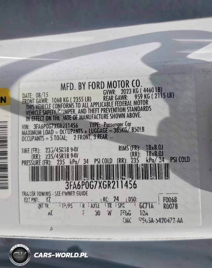 2016 Ford Fusion S VIN:3FA6P0G7XGR211456 - 12
