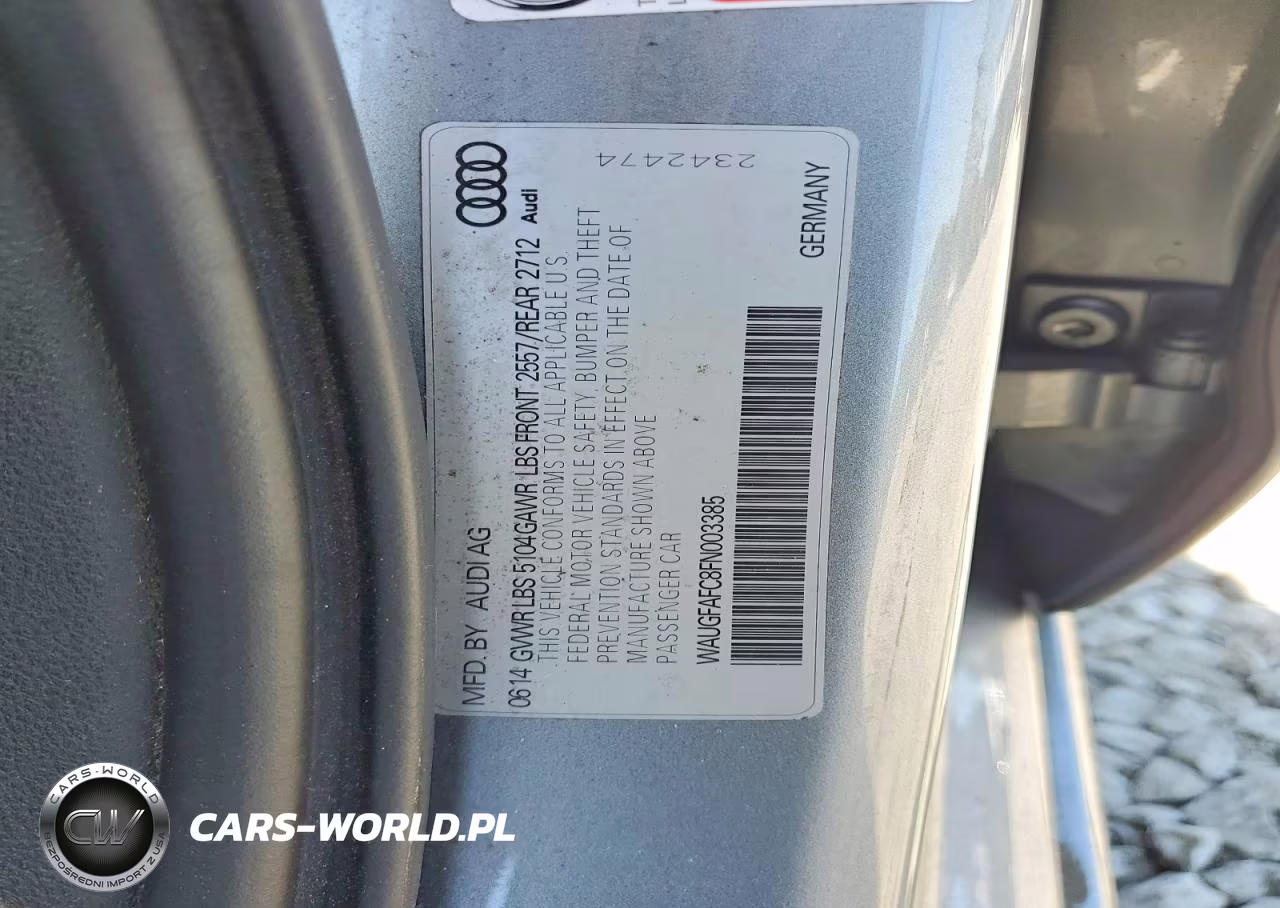 2015 Audi A6 Premium Plus VIN:WAUGFAFC8FN003385 - 12