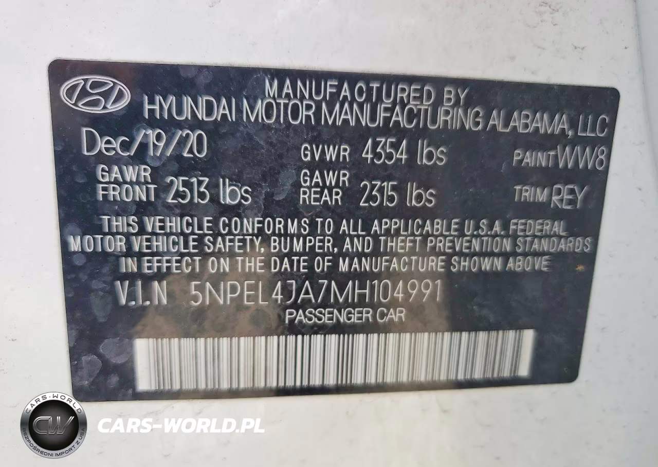 2021 Hyundai Sonata Sel VIN:5NPEL4JA7MH104991 - 12