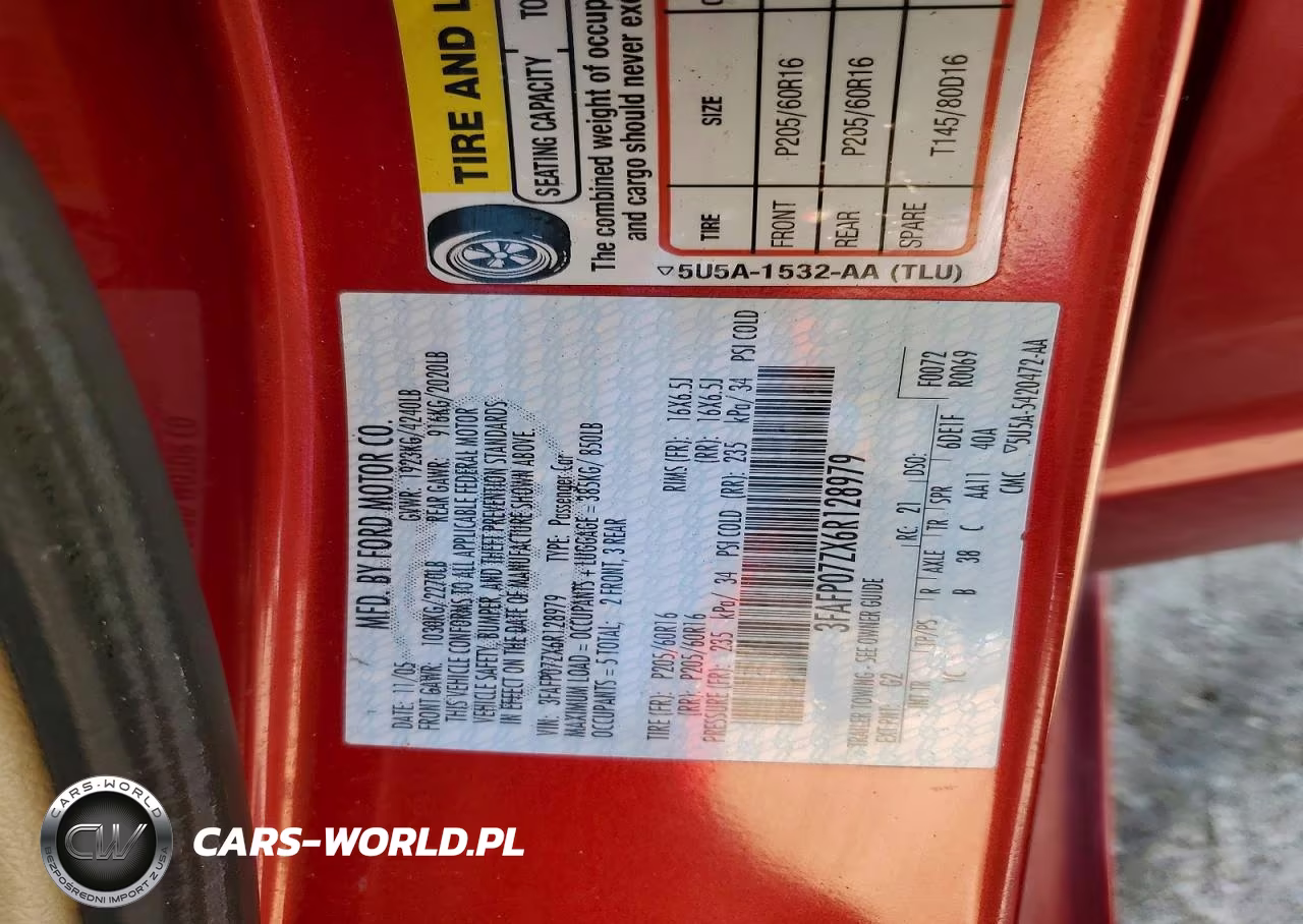 2006 Ford Fusion Se VIN:3FAFP07ZX6R128979 - 13