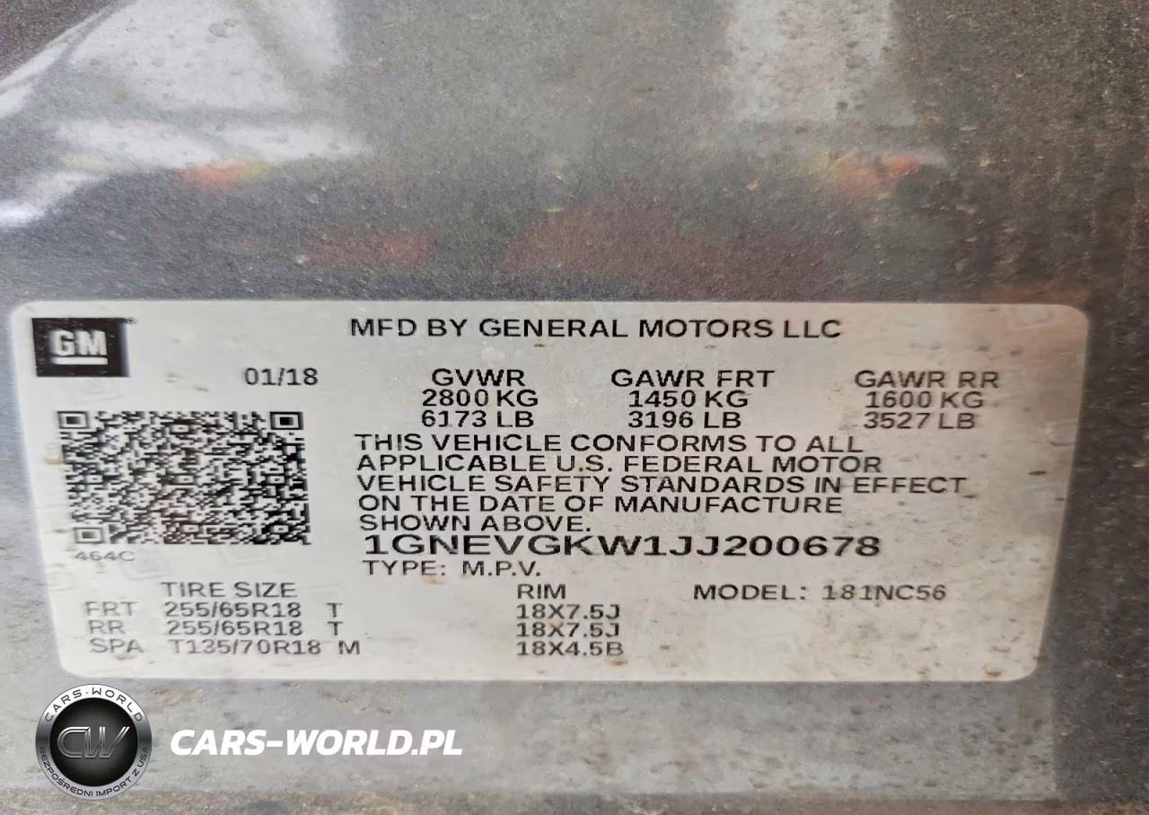 2018 Chevrolet Traverse Lt VIN:1GNEVGKW1JJ200678 - 14