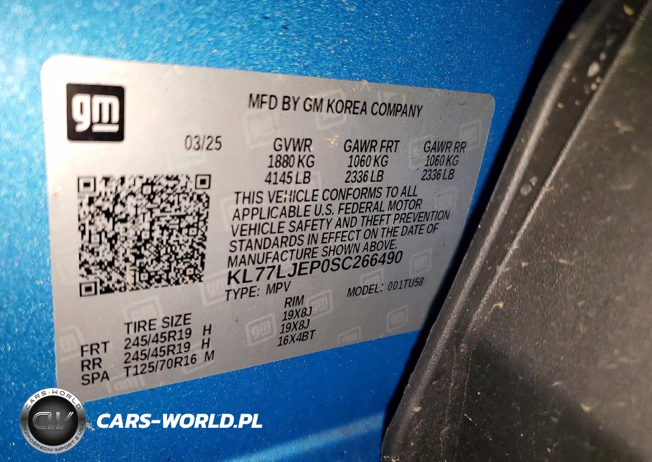 2025 Chevrolet Trax 2Rs VIN:KL77LJEP0SC266490 - 13