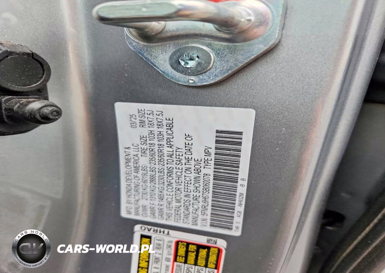 2025 Honda Odyssey Exl VIN:5FNRL6H67SB060078 - 14