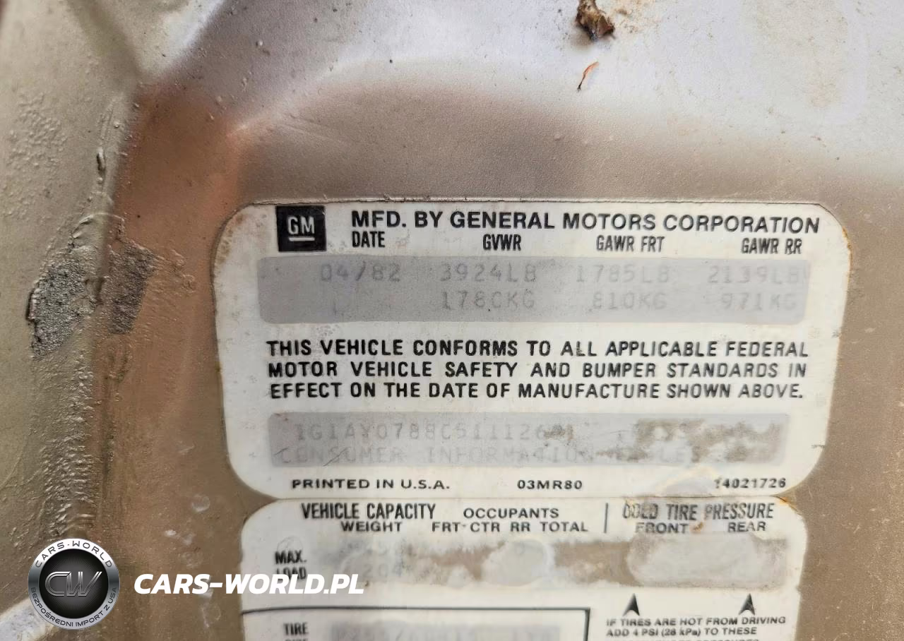 1982 Chevrolet Corvette VIN:1G1AY0788C5111260 - 12