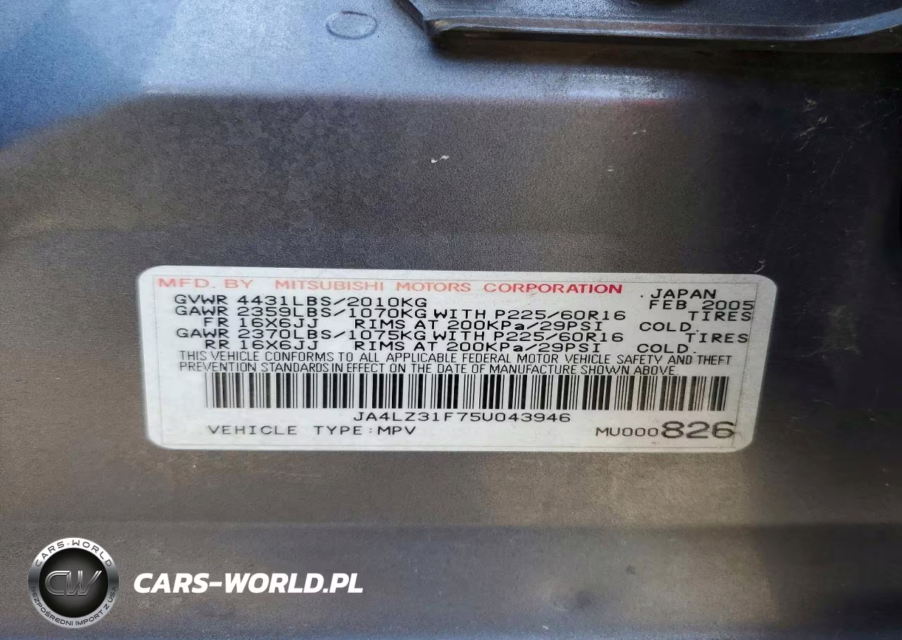 2005 Mitsubishi Outlander Ls VIN:JA4LZ31F75U043946 - 13