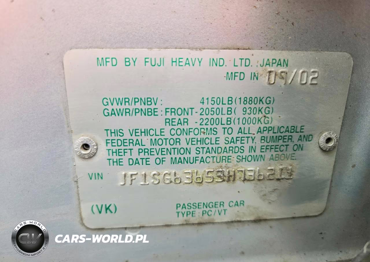 2003 Subaru Forester VIN:JF1SG63653H736211 - 13