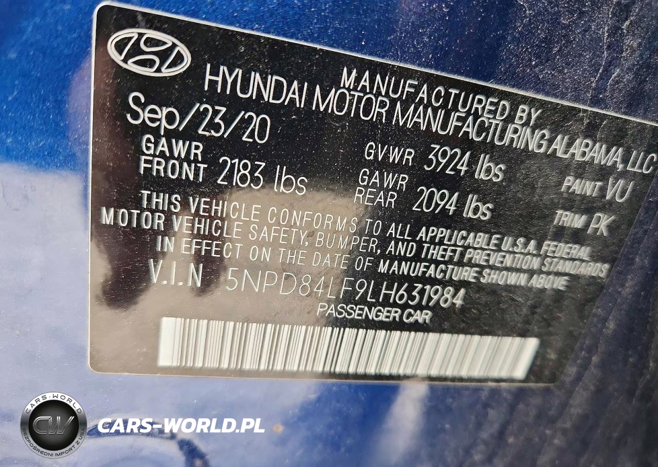 2020 Hyundai Elantra Sel VIN:5NPD84LF9LH631984 - 13
