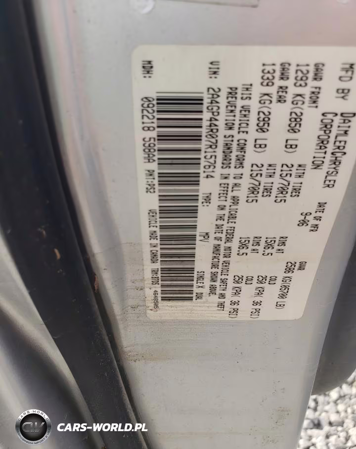 2007 Chrysler Town & Country Lx VIN:2A4GP44R07R157614 - 13