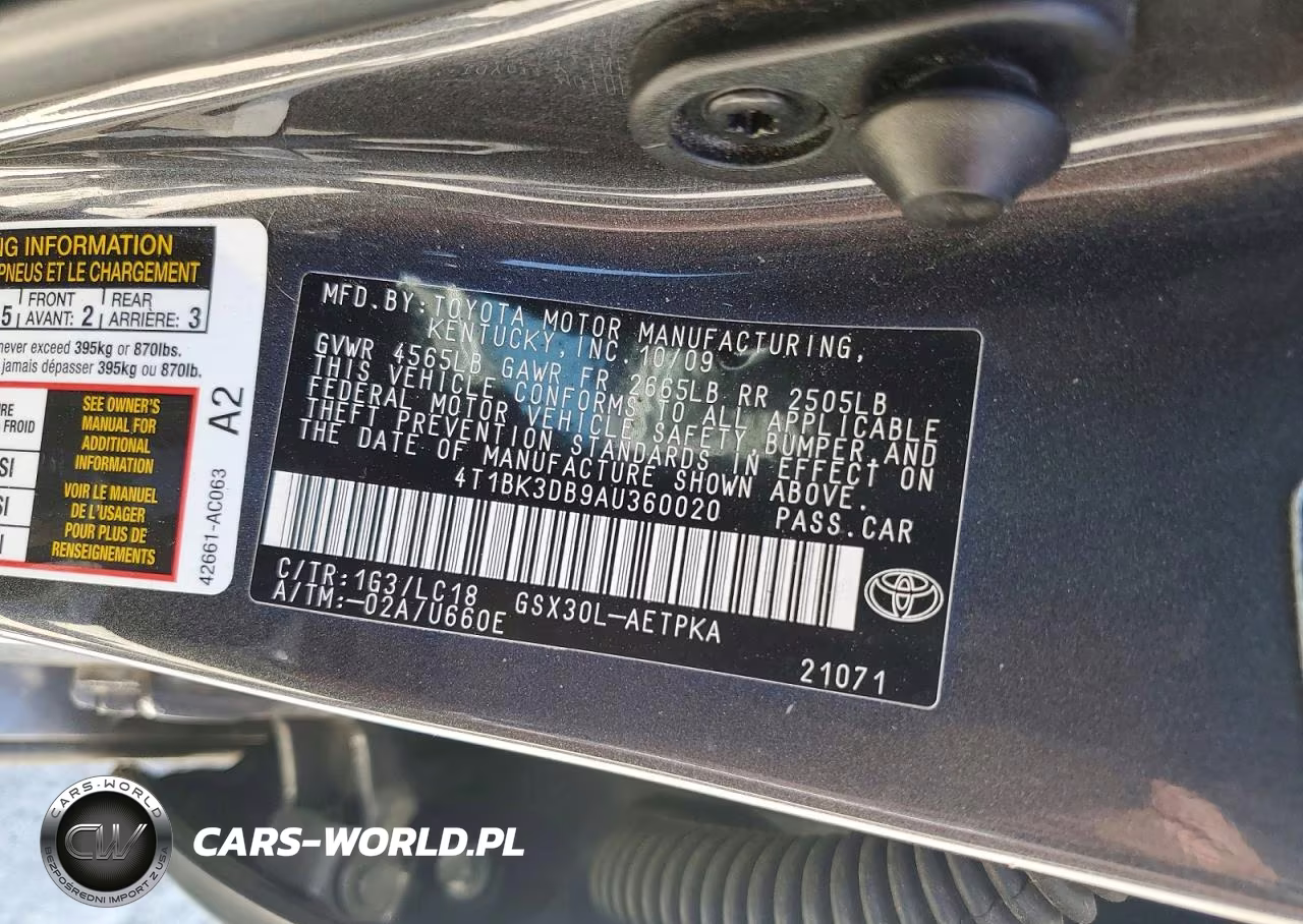 2010 Toyota Avalon Limited VIN:4T1BK3DB9AU360020 - 12