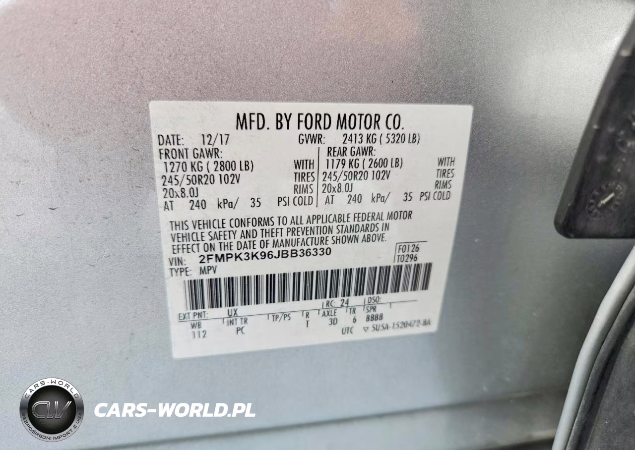 2018 Ford Edge Titanium VIN:2FMPK3K96JBB36330 - 13