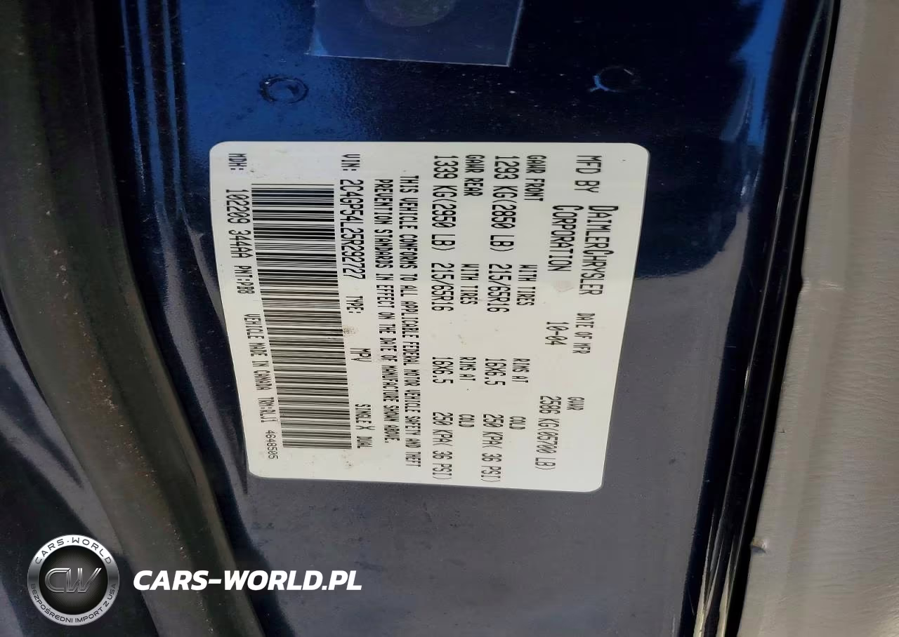 2005 Chrysler Town & Country Touring VIN:2C4GP54L25R292727 - 14