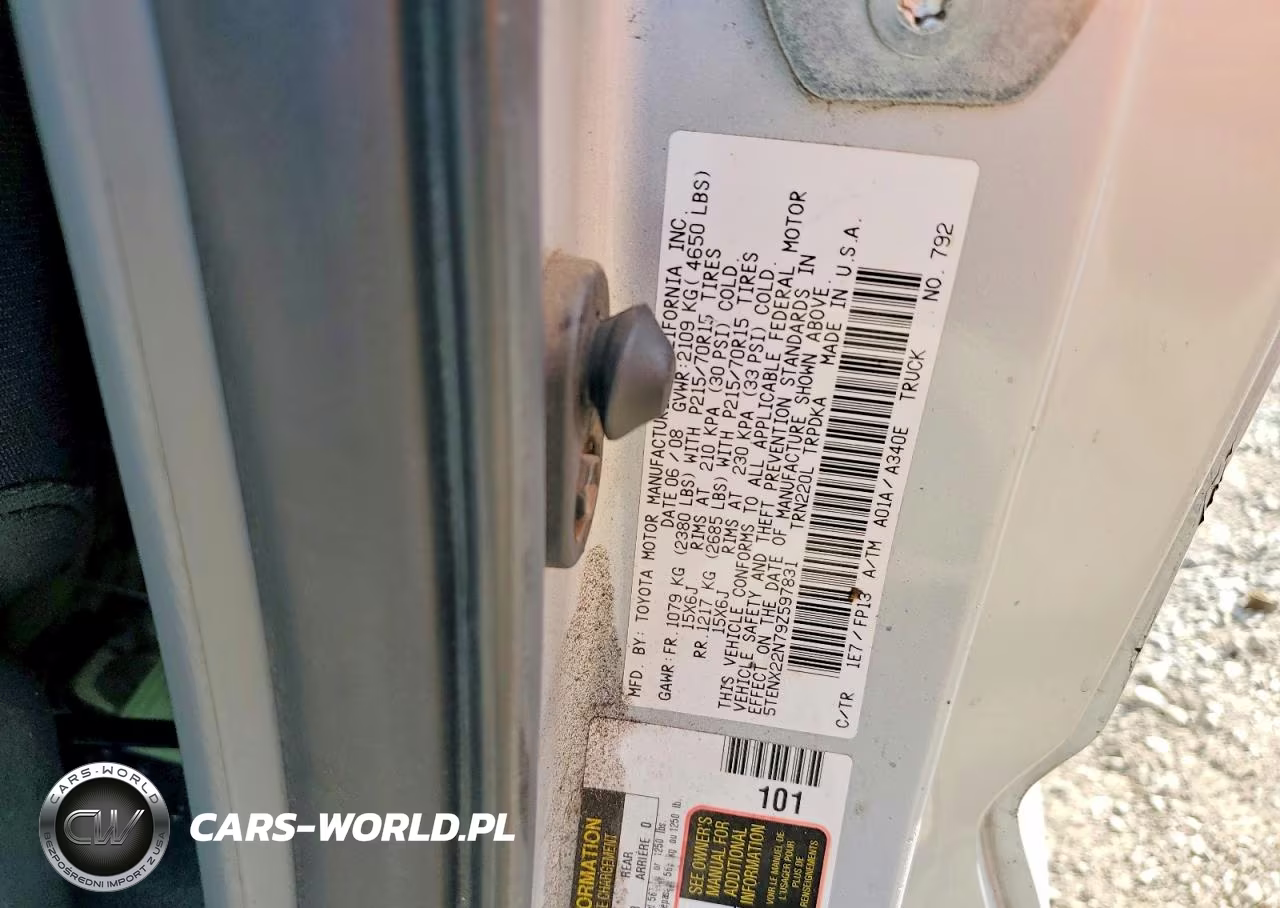 2009 Toyota Tacoma Base VIN:5TENX22N79Z597831 - 12