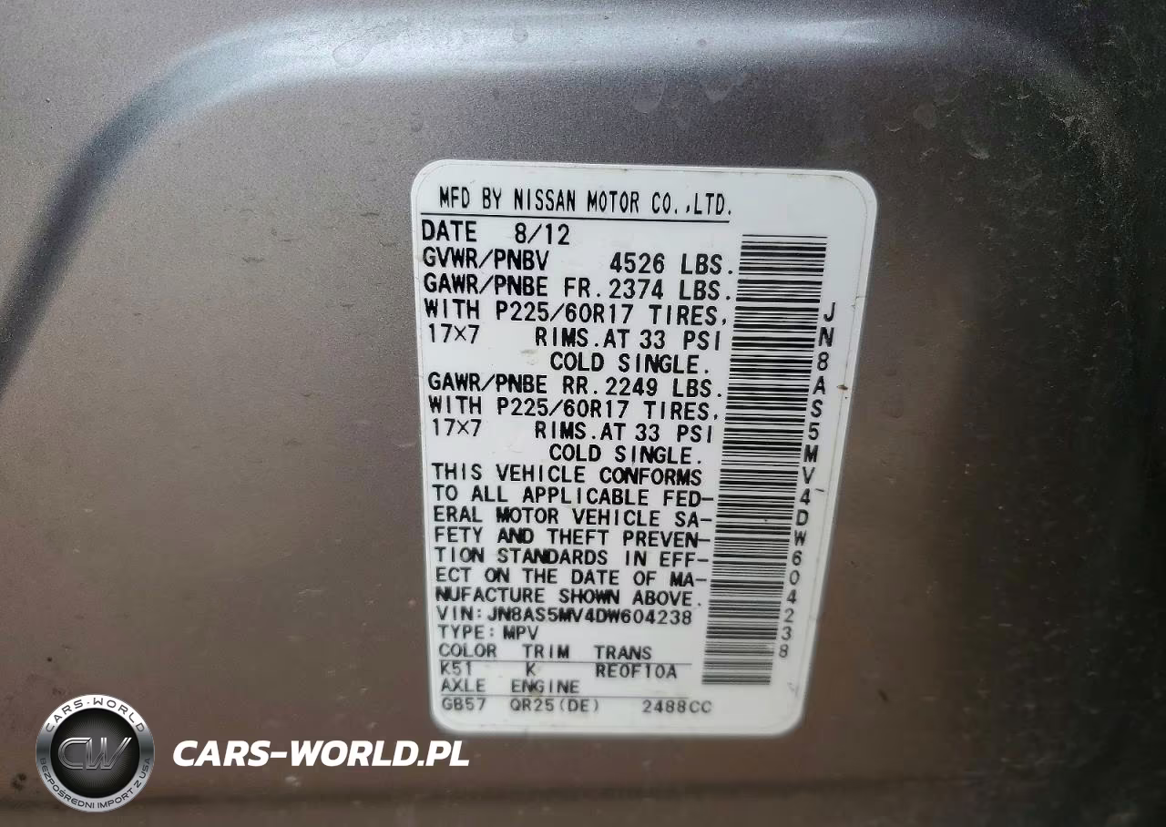 2013 Nissan Rogue S VIN:JN8AS5MV4DW604238 - 13